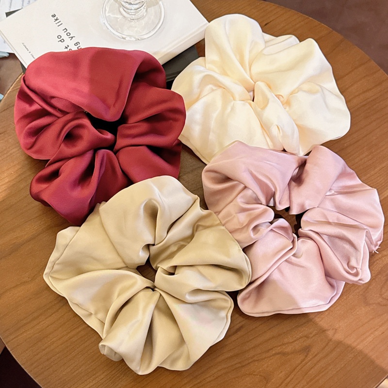 Women's Elegant Fabric Banquet Elastic Hair Band Solid Color