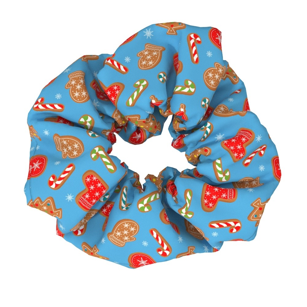 Women's Large Bow Hair Ties Festive Christmas Tree Pattern Cloth Headwear