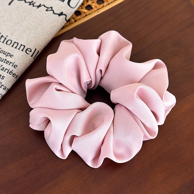 Women's Romantic Cloth Hair Scrunchie For All Seasons Solid Color