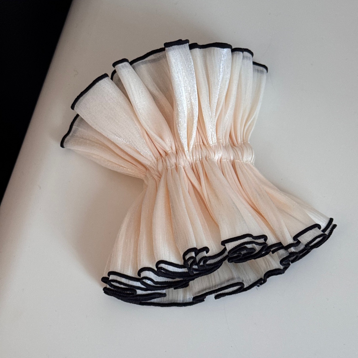 Women Sweet Fairy Style Soft Cloth Hair Tie For Spring Solid Purple