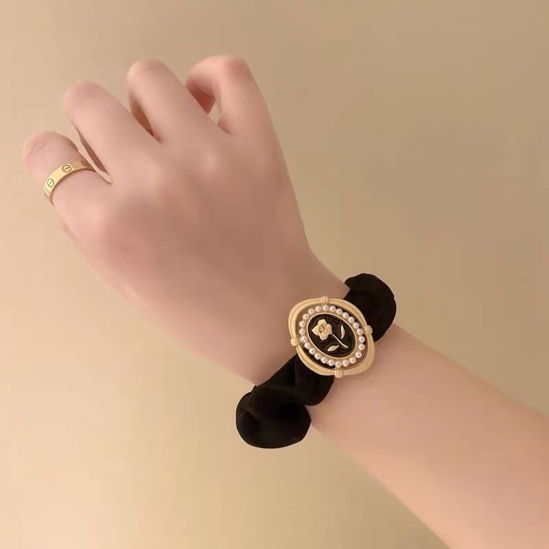 Women's Spring Daily Elastic Hair Tie Accessory Romantic Rose Flower