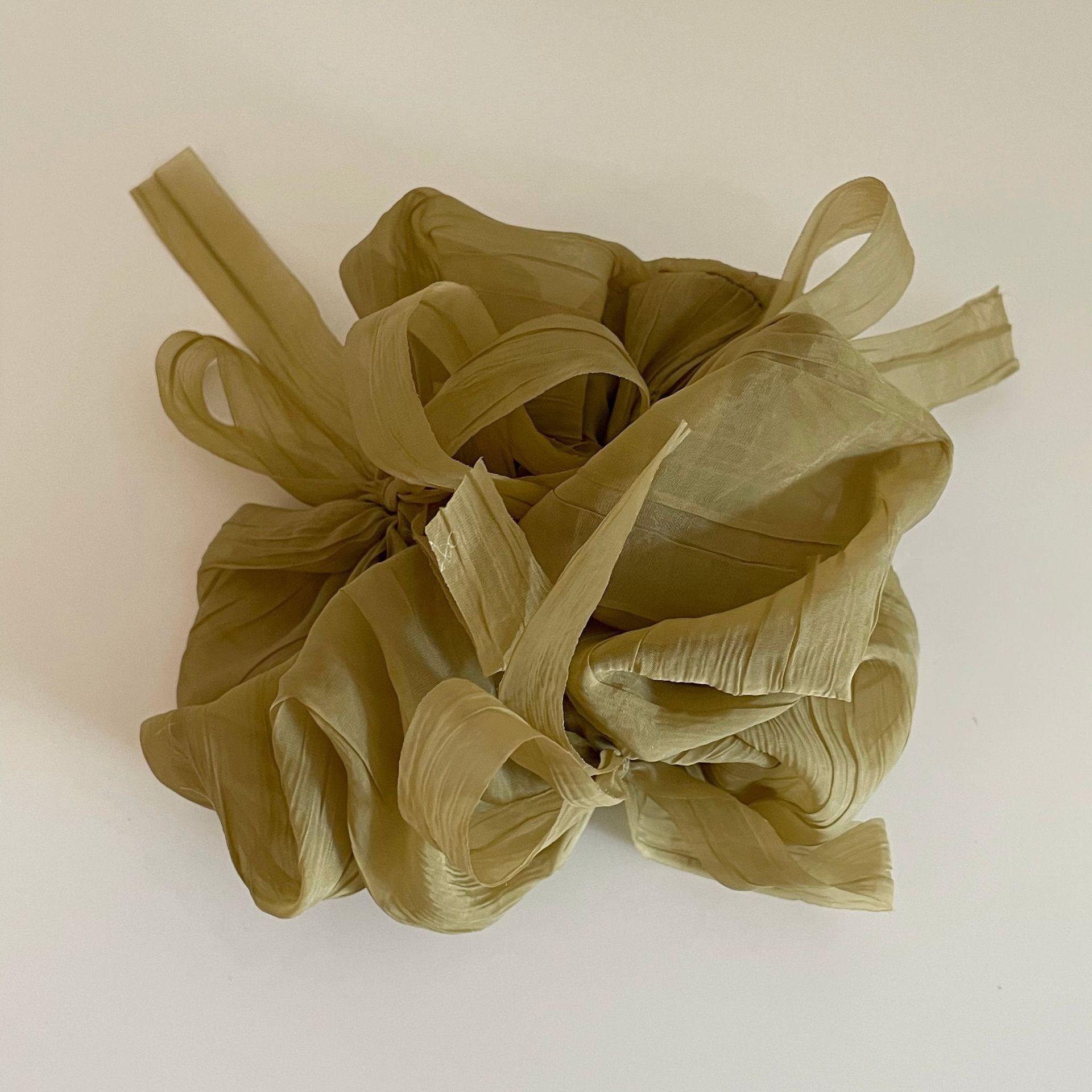 Women's Elegant French Ballet Style Flowy Satin Pleated Big Bow Headband