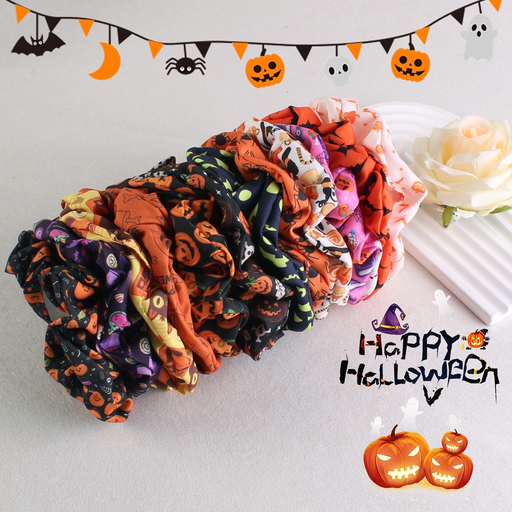 Women's Velvet Christmas Bow Hair Ties 12 Colors Santa Snowflake Patterns