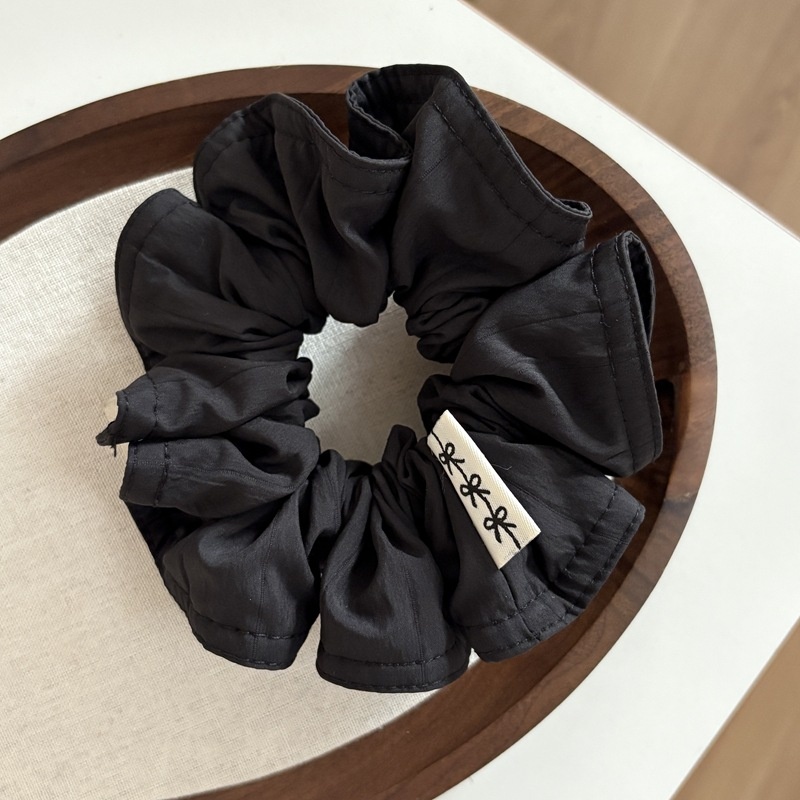 Women's Retro Pleated Fabric Autumn Winter Headband Solid Color