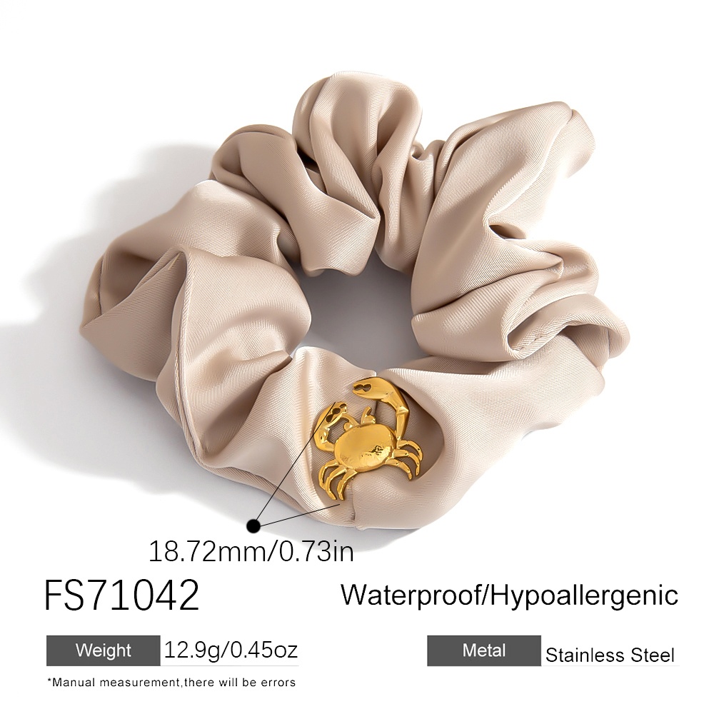 Women's Luxury Starfish Hair Tie 18K Gold Plated Stainless Steel Spring Band