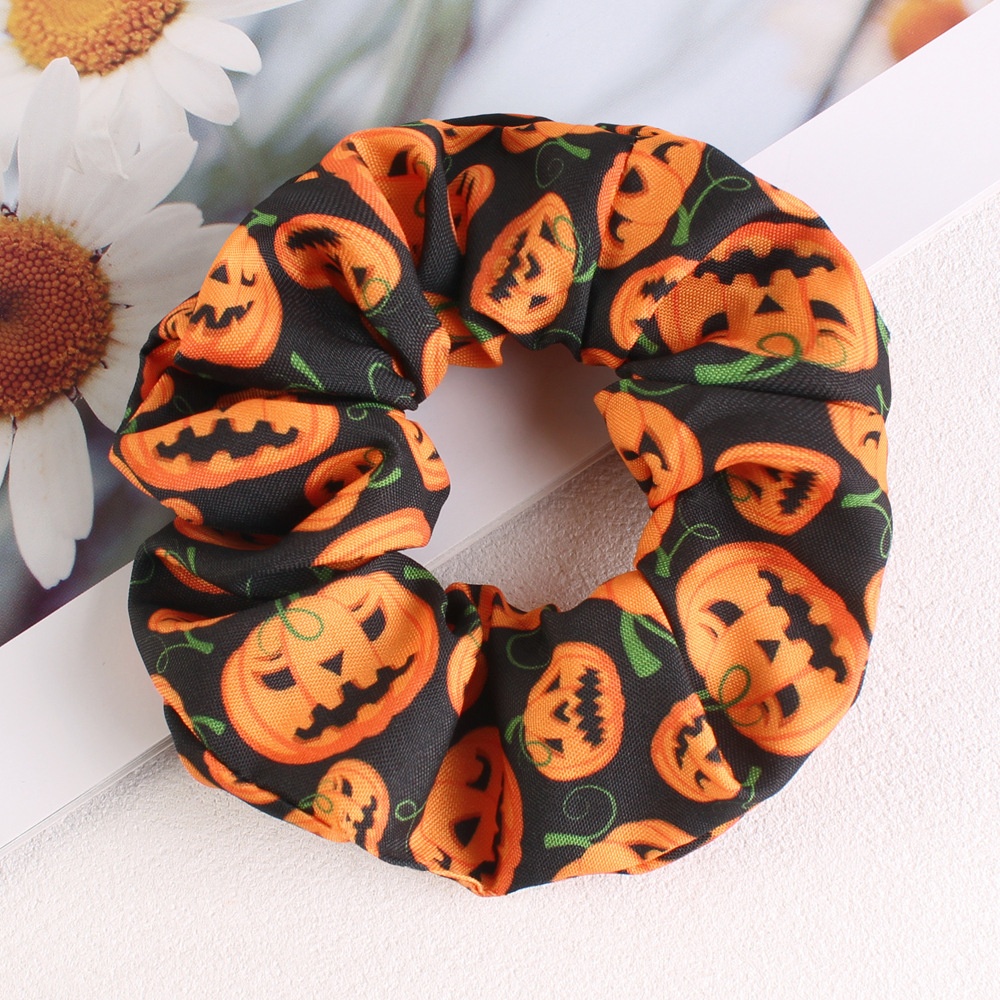 Women's Simple Halloween Elastic Cloth Hair Ties Festive Hair Bands