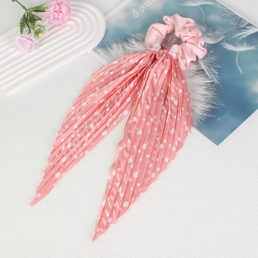 Women's Handmade Cloth Elastic Scrunchie Hair Bun Polka Dots