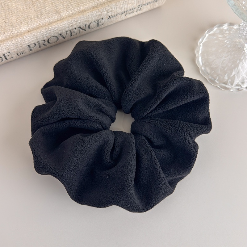Women's Soft Towel Hair Drying Scrunchie Winter Casual Solid Color Tie