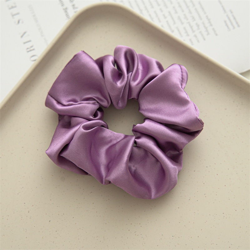 Women's Simple Handmade Cloth Hair Tie Spring Daily Solid Color
