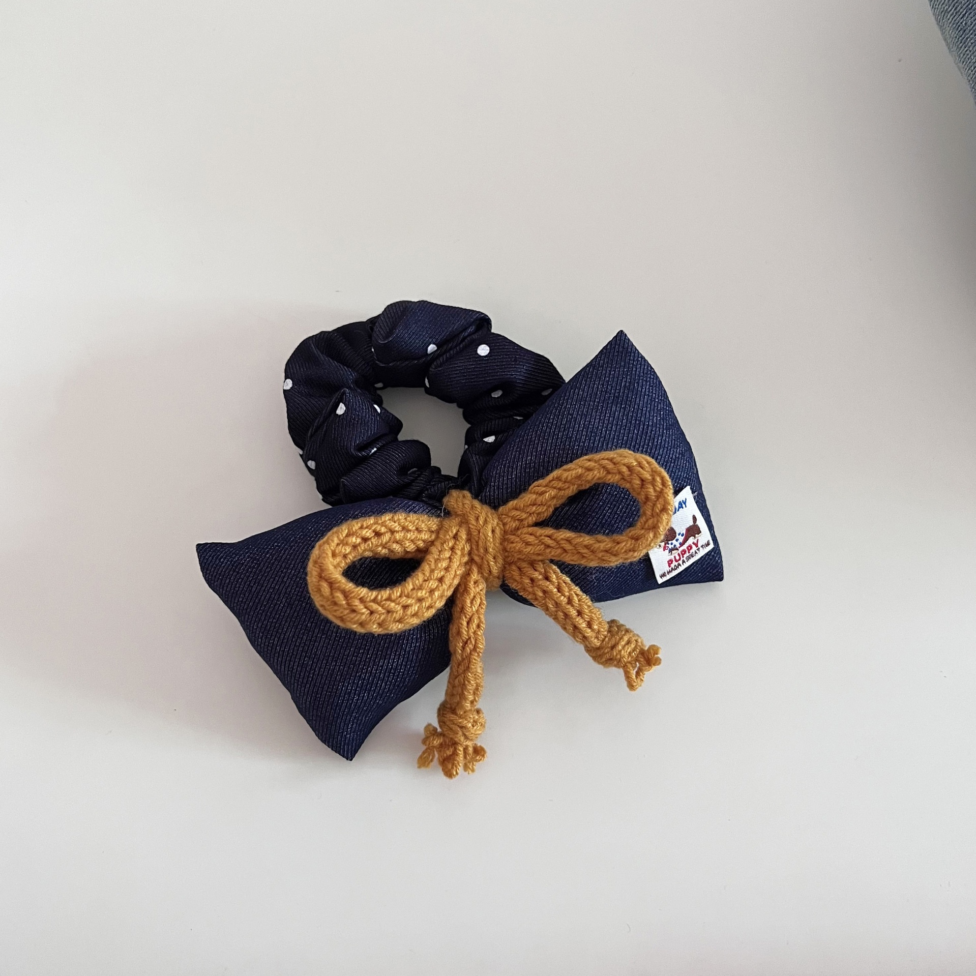 Women's Cute Cotton Filled Bowknot Hair Bands Contrast Polka Dot