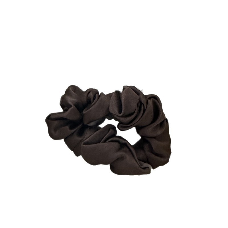 Women's 100% Silk Satin Scrunchie Soft Versatile Hair Tie Solid Color