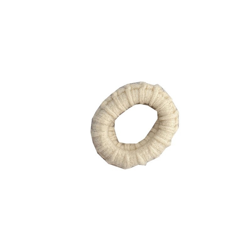 Women's Elegant Durable Polyester Hair Tie, Simple Solid Black for Everyday Use