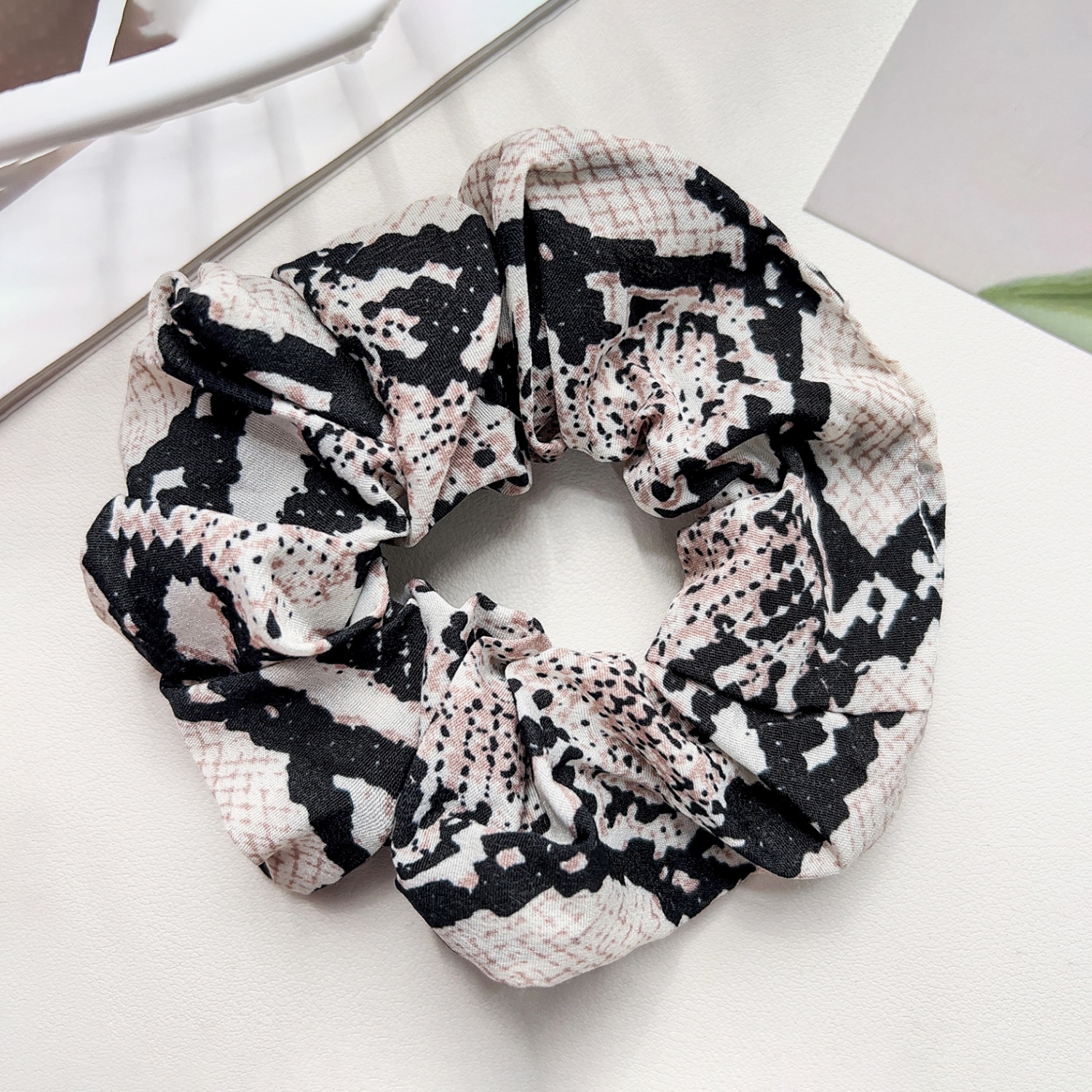 Women's Classic Color Block Cloth Hair Tie for Vacation Spring Summer