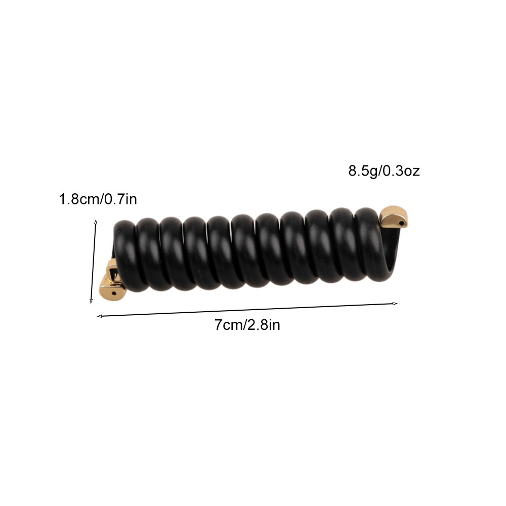 Women's Classic Vacation Plastic Resin Ponytail Hair Tie Solid Color