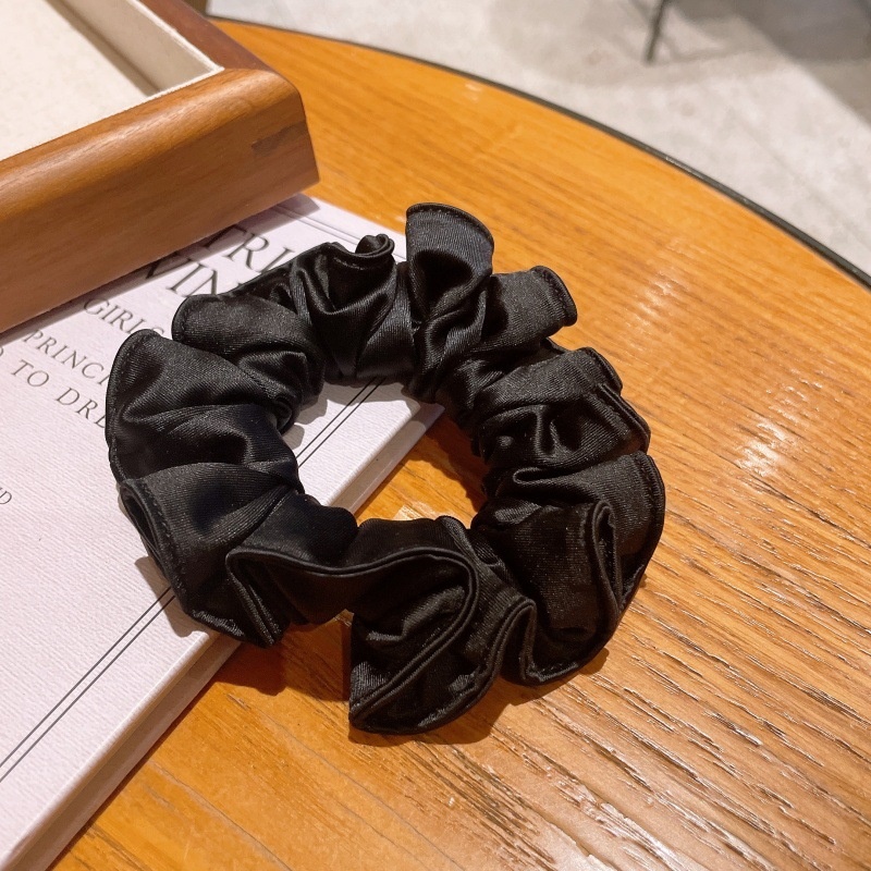 Women's Delicate Flower Bud Hair Ties High Elastic Solid Cloth Ponytail Bands