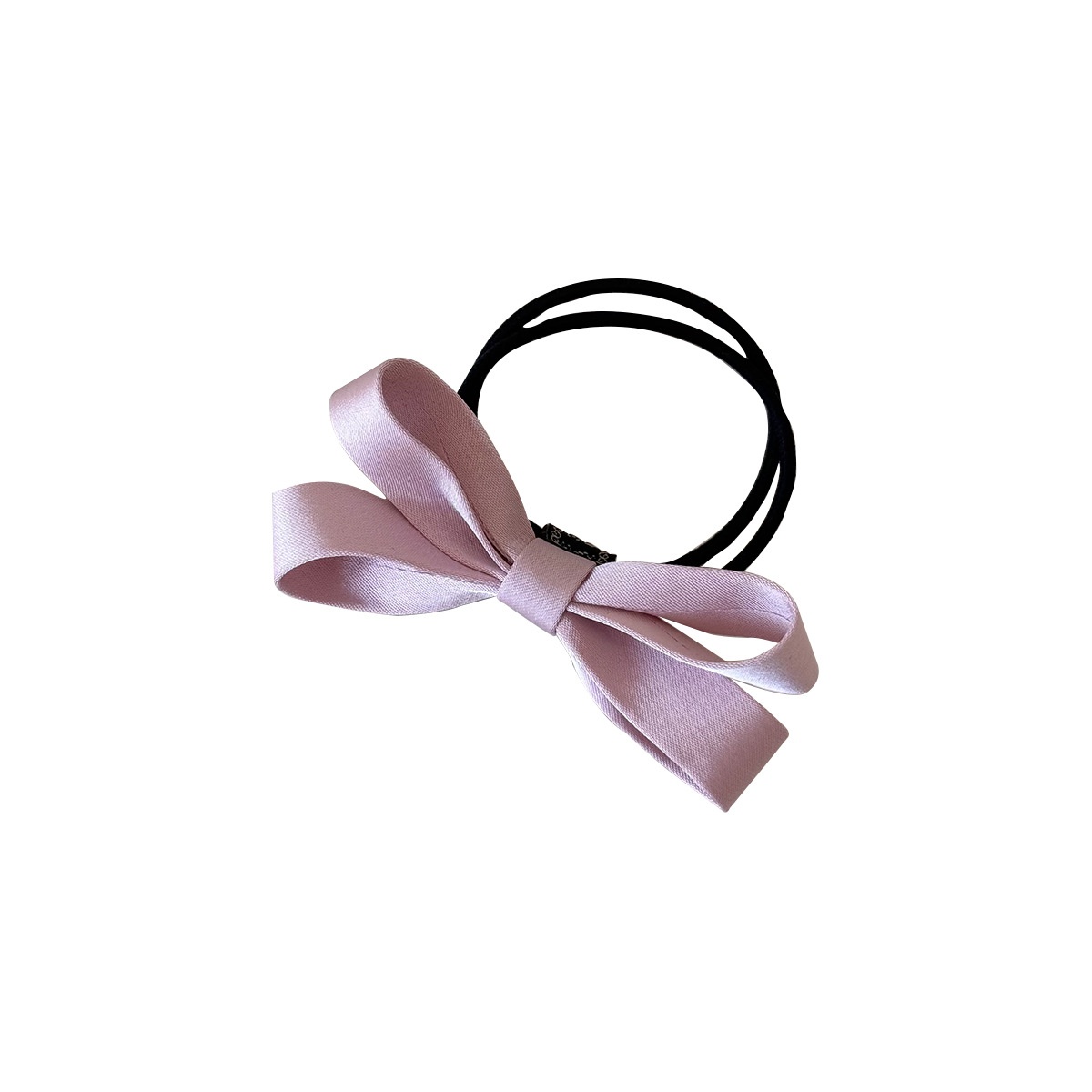 Women's Comfortable Soft Polyester Everyday Bow Knot Hair Tie Pink