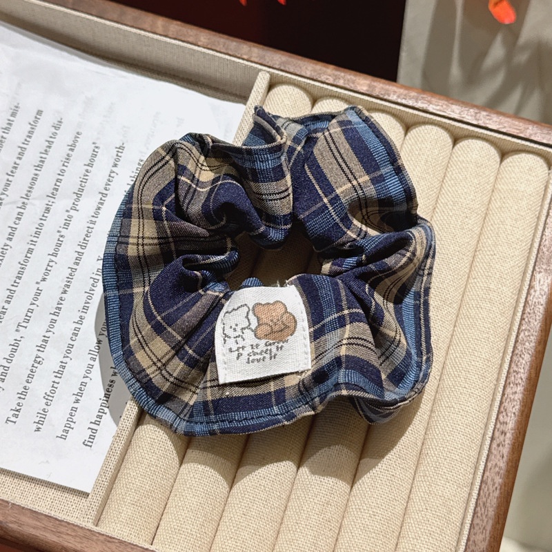 Women's Elegant Large Cloth Scrunchie Banquet Hair Tie Ditsy Floral