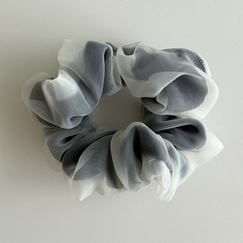 Women's Elegant Double Layer Mesh Hair Tie Gentle Gauze Ponytail for Thin Hair