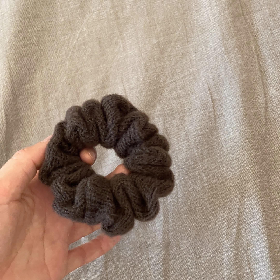 Women's Large Colorful Knitted Wool Elastic Hair Band Autumn Winter