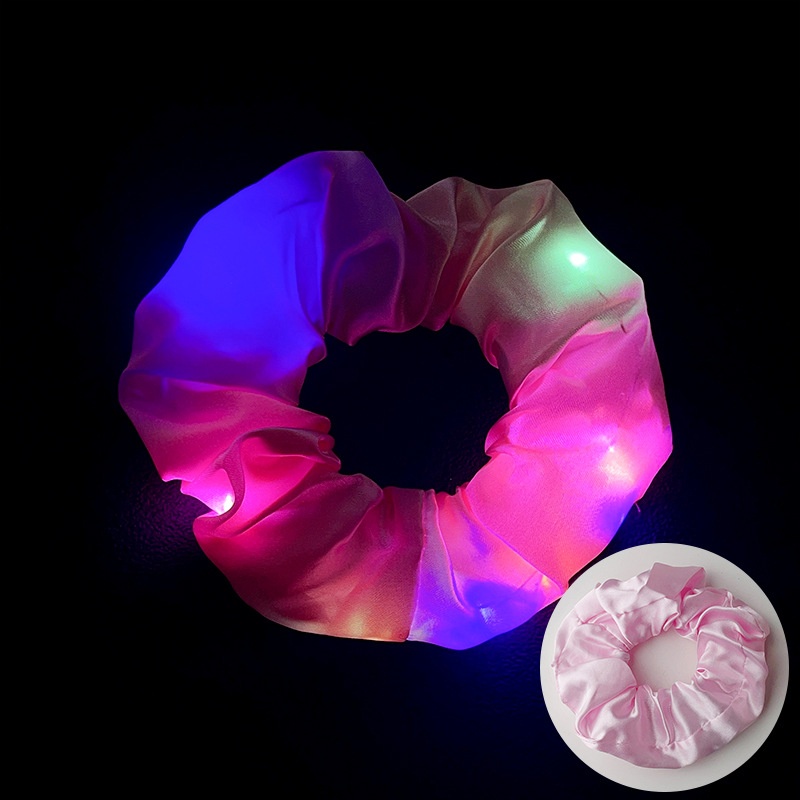 Women's Luminous Artificial Crystal Autumn Halloween Hair Tie Solid Color