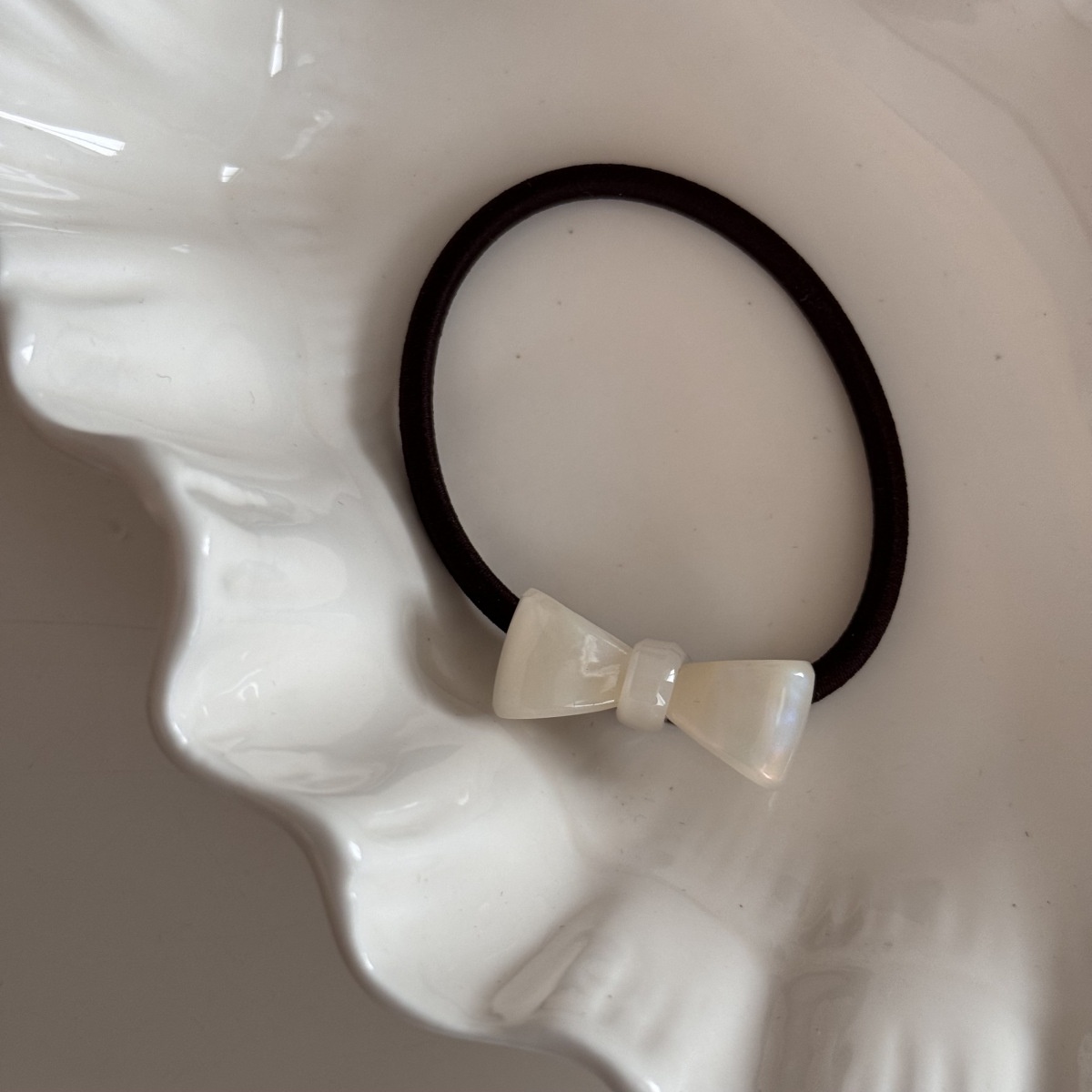 Women's Casual Acetate Fiber Elastic Hairband Simple Bow Knot