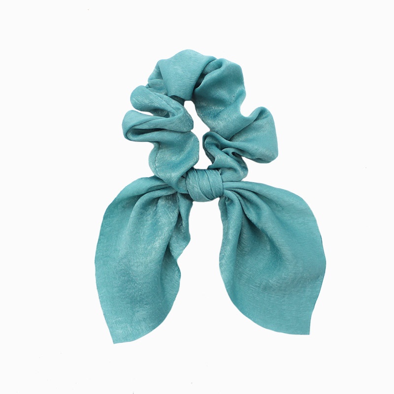 Women's Cute Daily Cloth Bowknot Hair Tie Solid Color Bunny Ears
