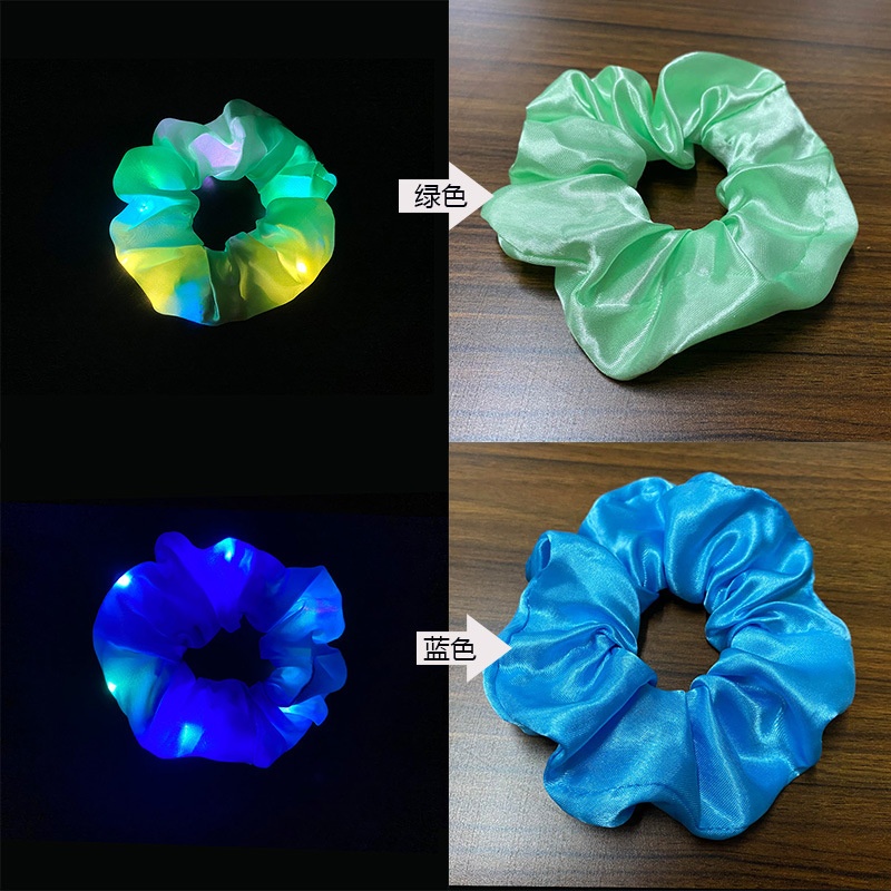 Women's Luminous Artificial Crystal Autumn Halloween Hair Tie Solid Color