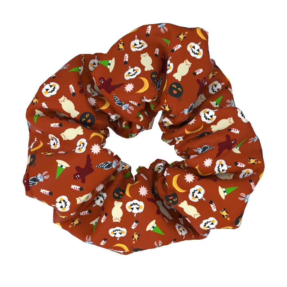 Women's Halloween Party Fabric Hair Scrunchies Printed Pattern