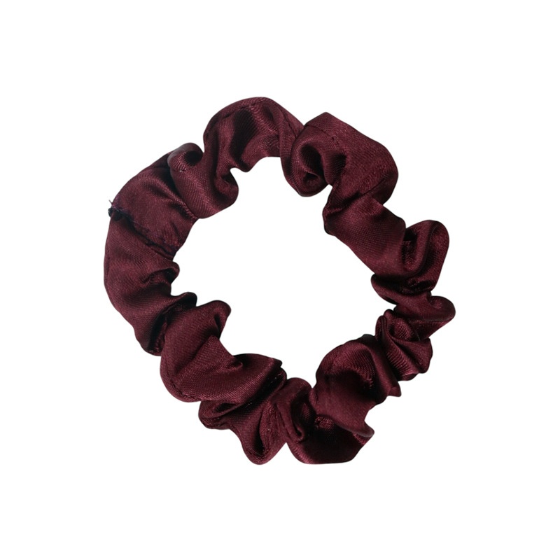 Women Versatile French Satin Hair Ties Daily Wear Solid Multi-Color