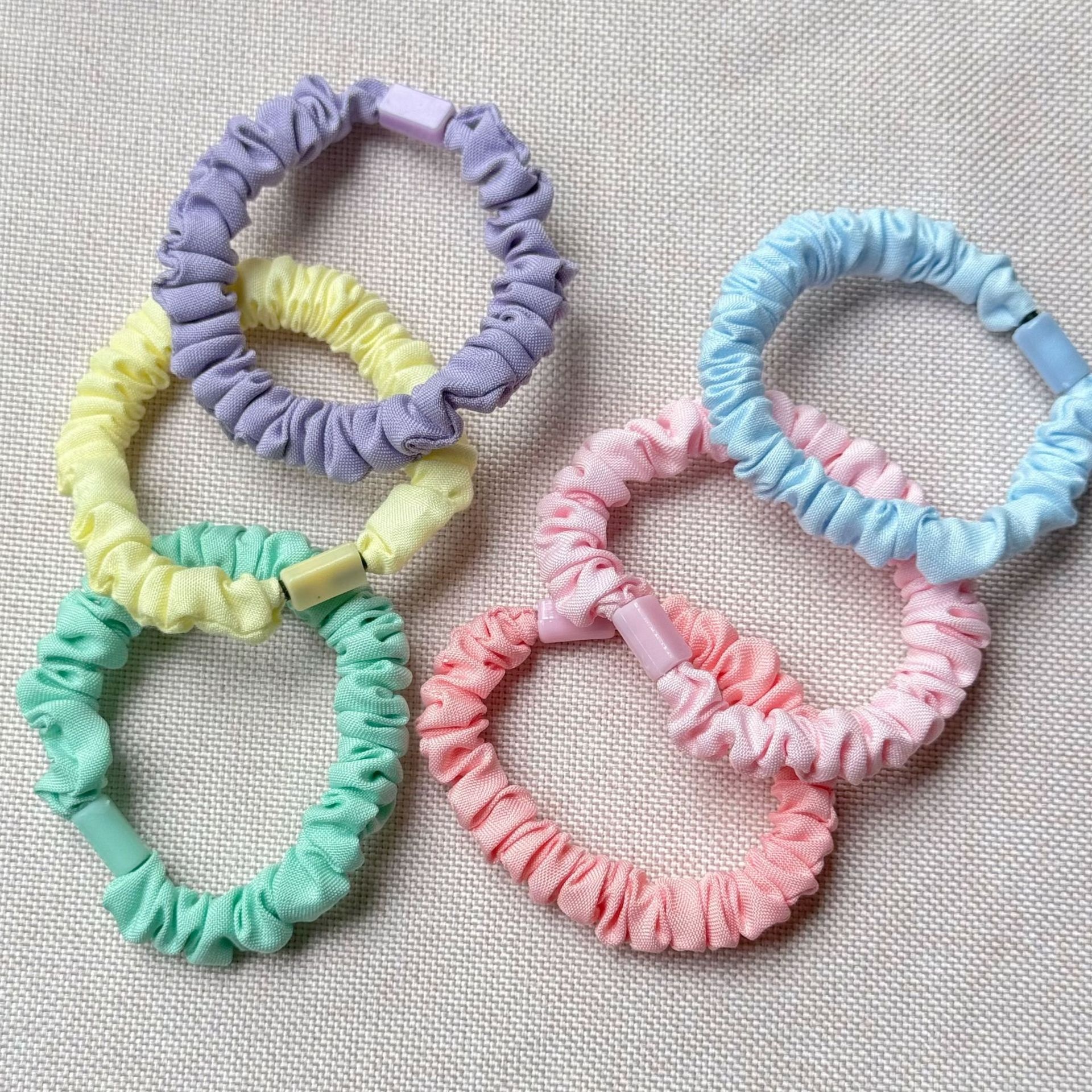 Girls High Elastic Resin Scrunchie Hair Tie Transparent Rose Red Fruit