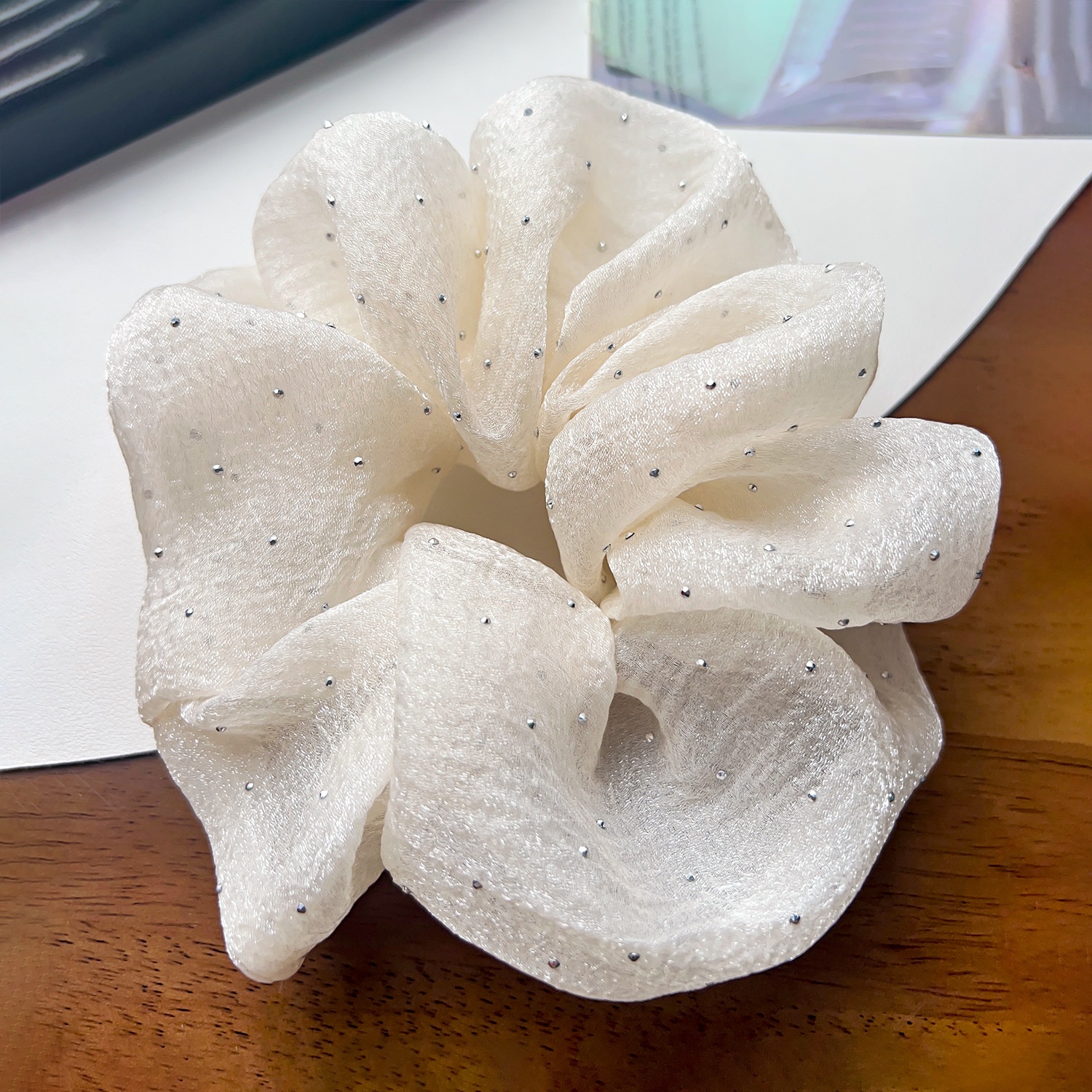 Women's Sweet All Season Cloth Hair Tie Scrunchie Solid Color