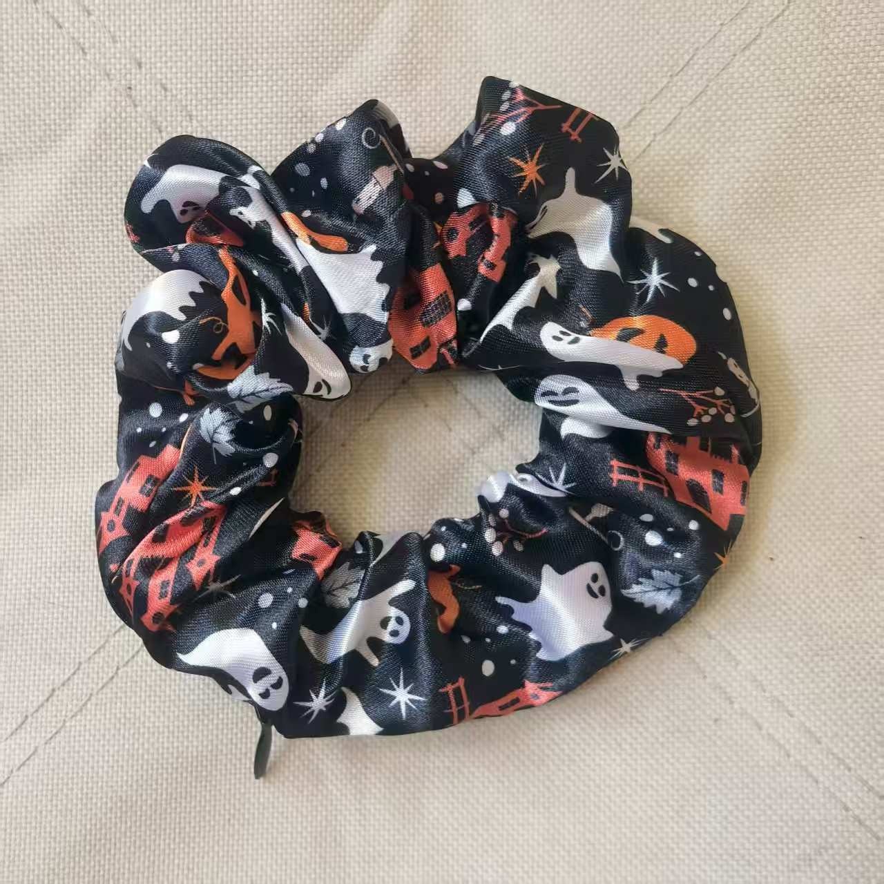 Women's Stylish Elastic Polyester Hair Bands Personalized Halloween Print