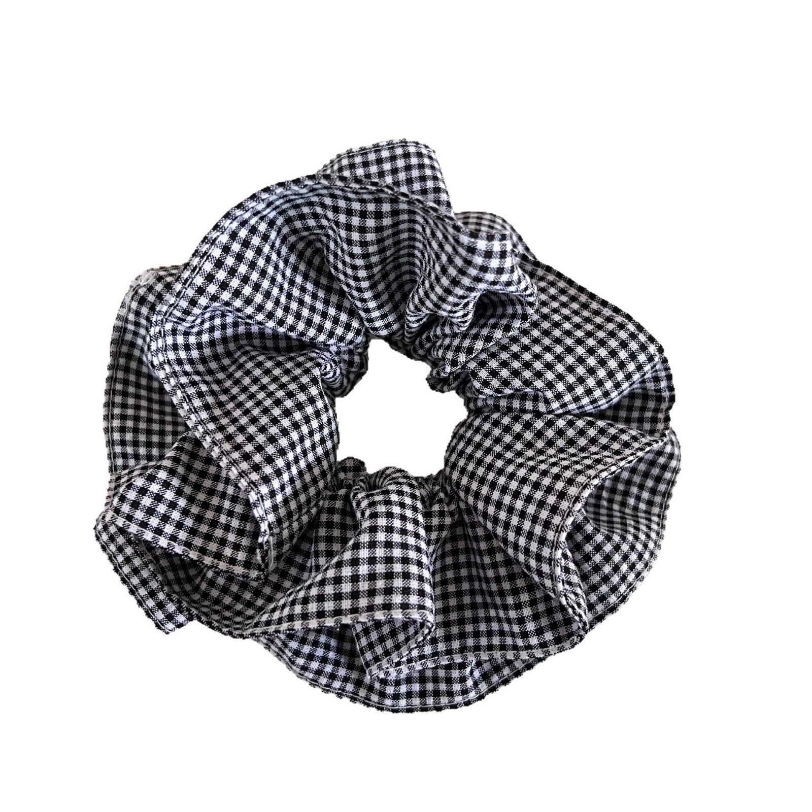 Women's Vintage Cloth Double Layer Bow Hair Tie Daily Accessories Plaid