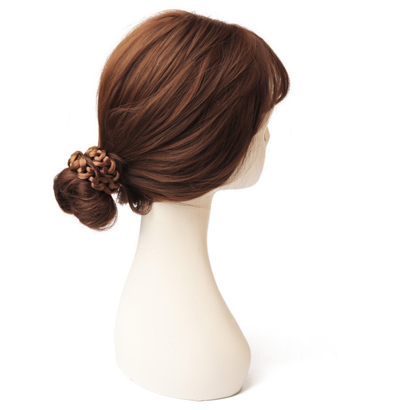 Women's Volumizing Braided Wig Bun Hair Ring Elastic Twist Pattern