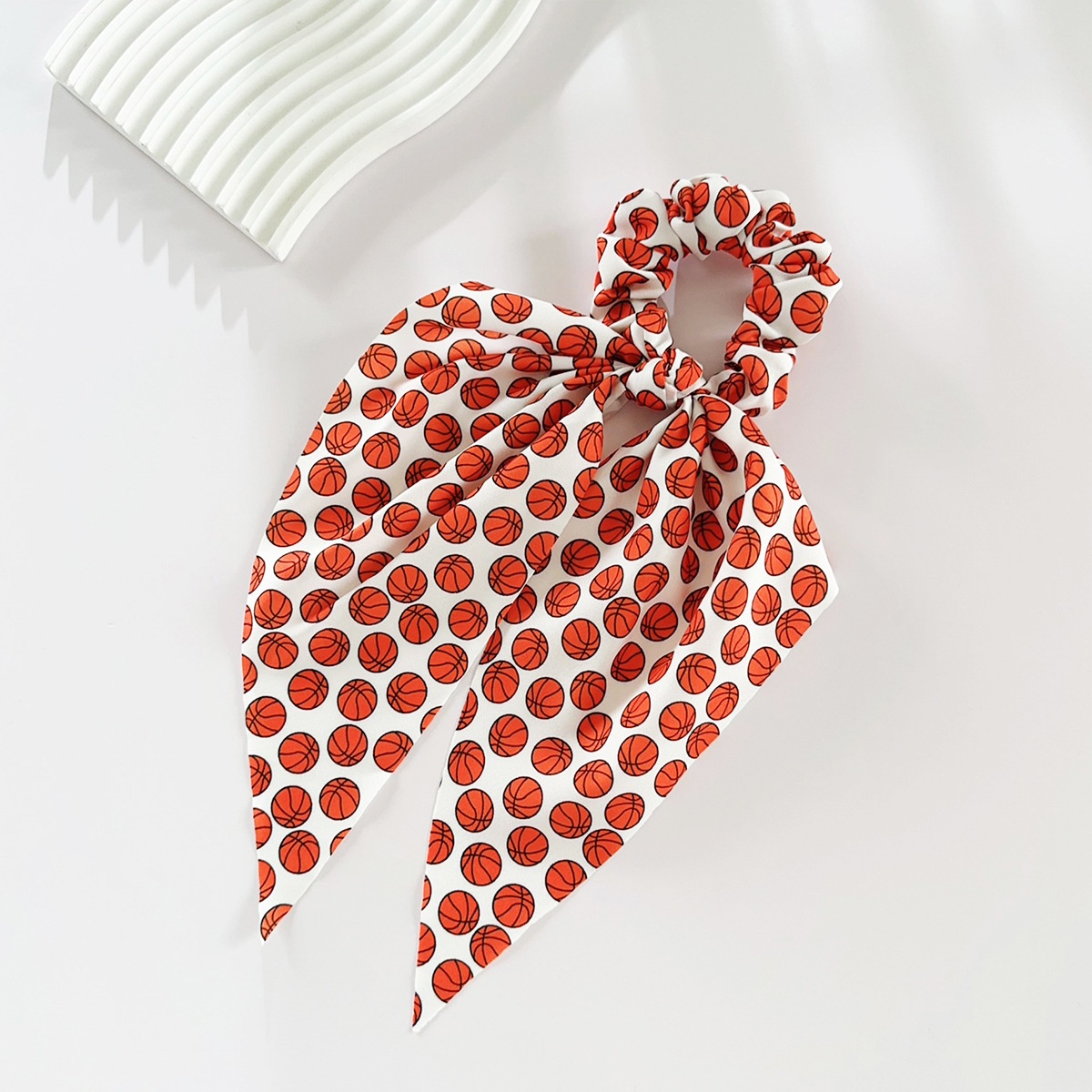 Women's Large Fabric Scrunchie Football Basketball Baseball Print