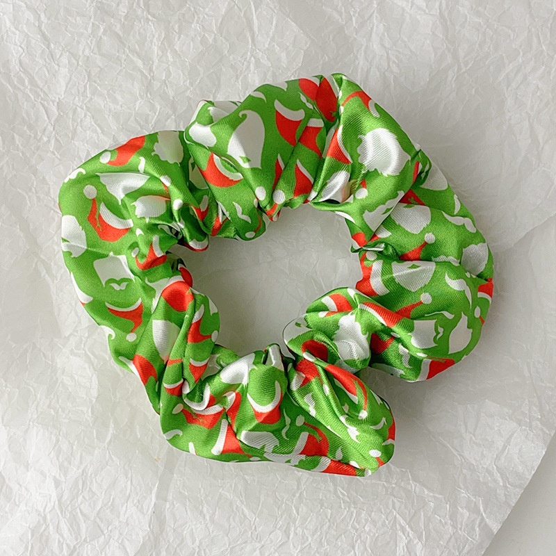 Women's Cute Holiday Hair Tie Christmas Tree Snowflake Socks Pattern