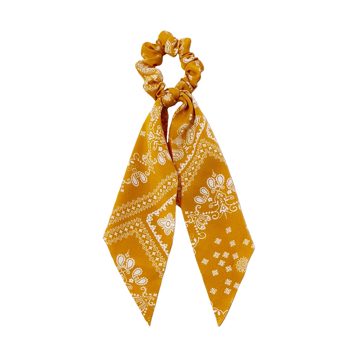 Women's Streetwear Fabric Bowknot Ponytail Holder Retro Paisley Print