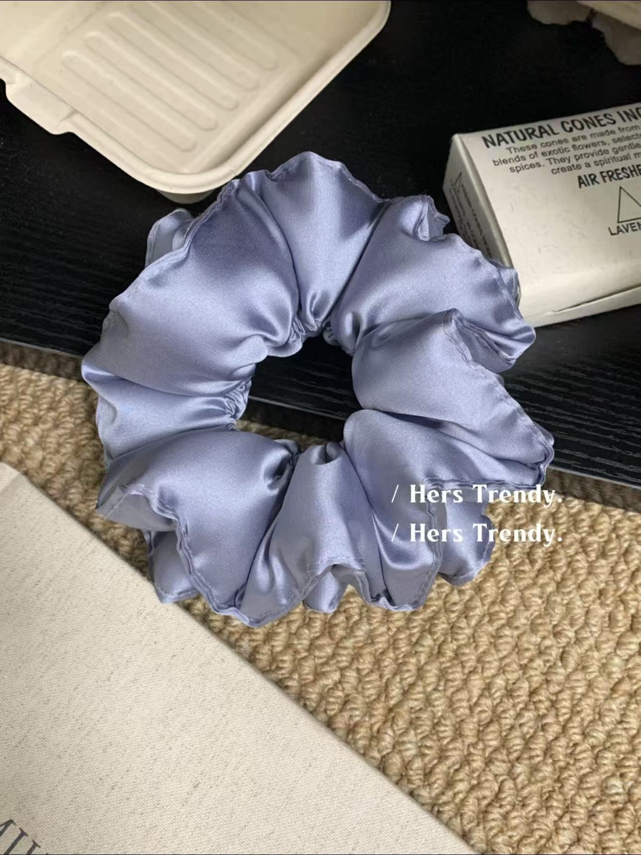 Women's Soft Satin Hair Tie Elegant Scrunchie For All Seasons Solid Color