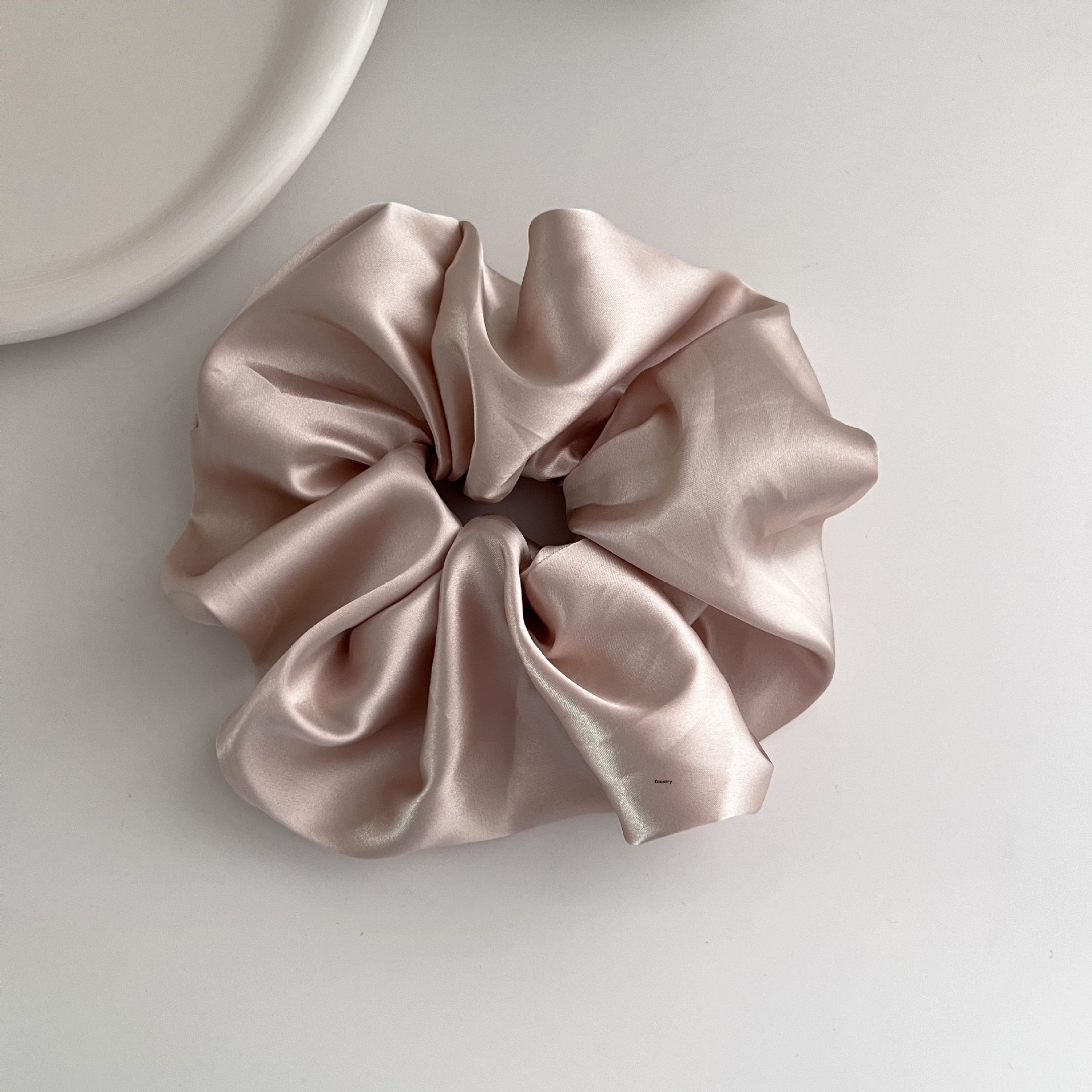 Women's Noble Satin 3D Flower Headband For Styling Champagne Rose