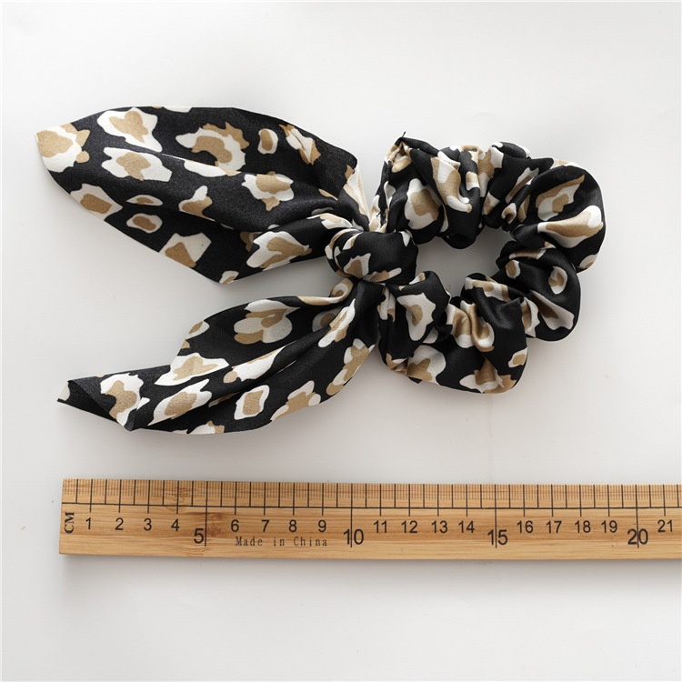 Women's Summer Daily Cloth Bunny Ears Knot Hair Tie Leopard Print