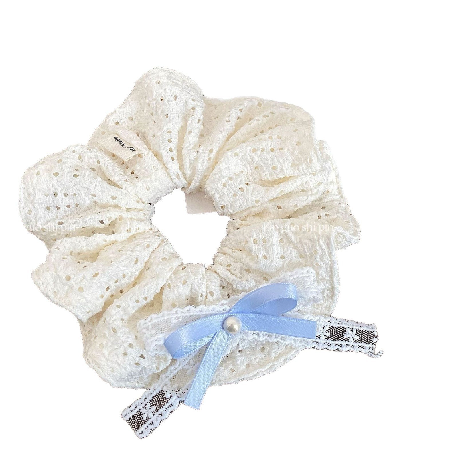 Women's Comfortable Soft Lace Hair Tie For Daily Wear Elegant Bow Knot