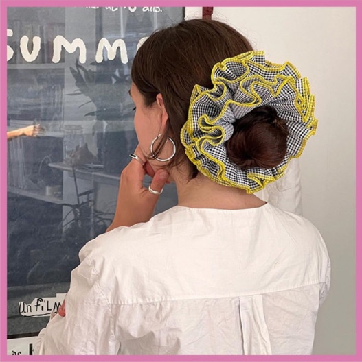 Women's Daily Handmade Cloth Hair Tie Preppy Style Color Block