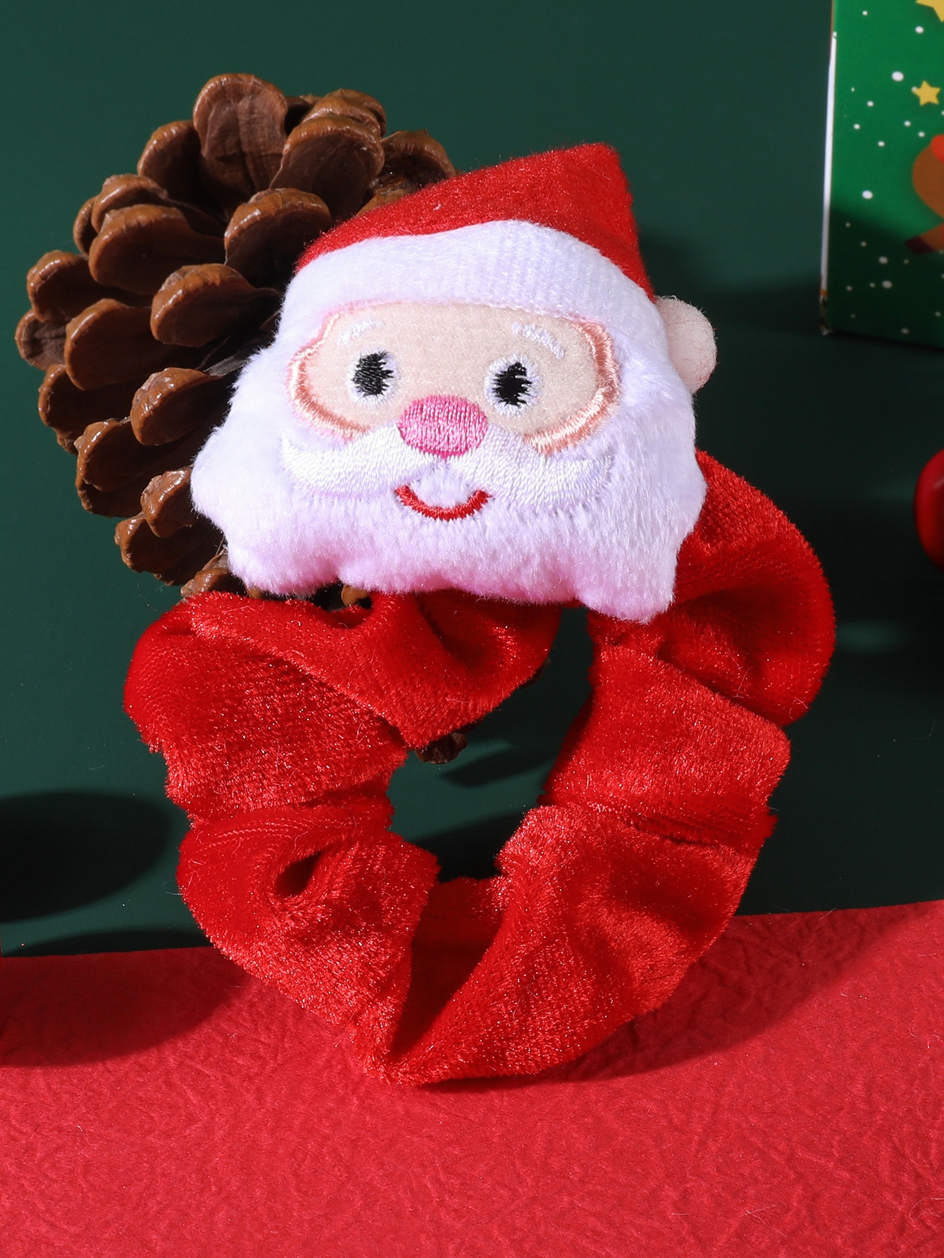 Women's High Elastic Plush Winter Hair Ties Festive Christmas Deer
