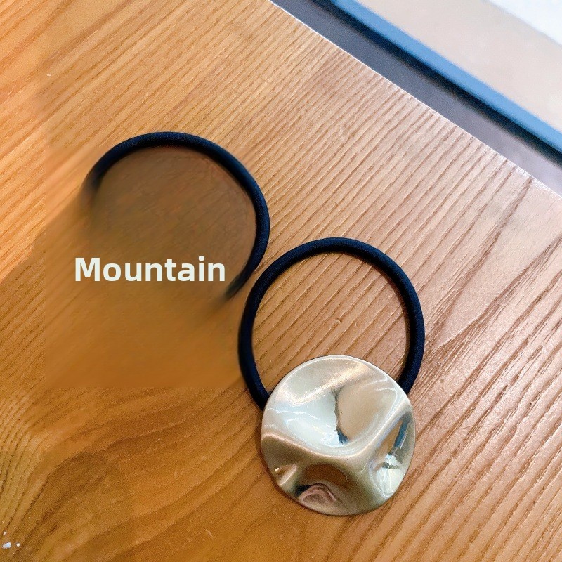 Women's Alloy Elastic Ponytail Hair Tie Geometric Heart Shape