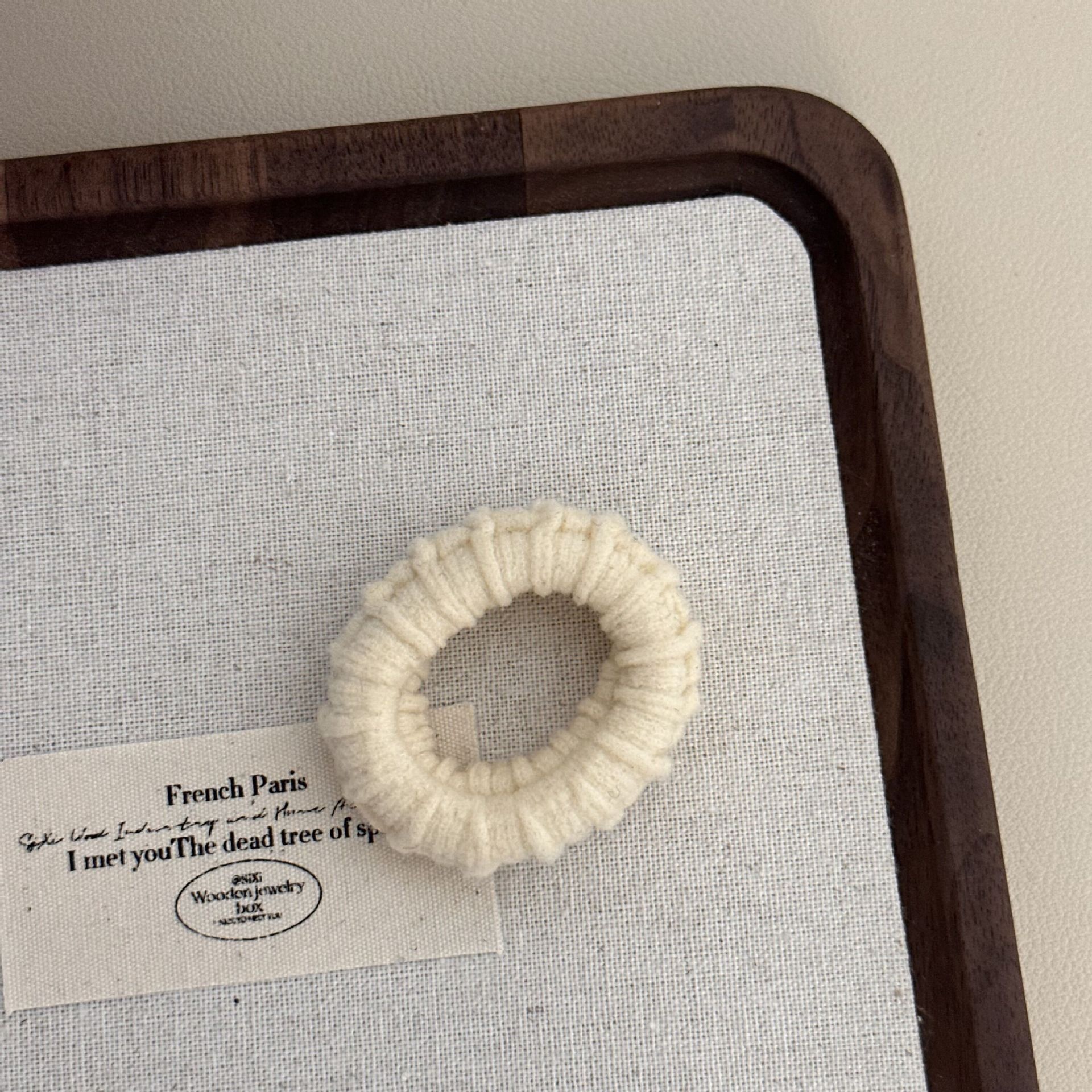 Women's Elegant Durable Polyester Hair Tie, Simple Solid Black for Everyday Use