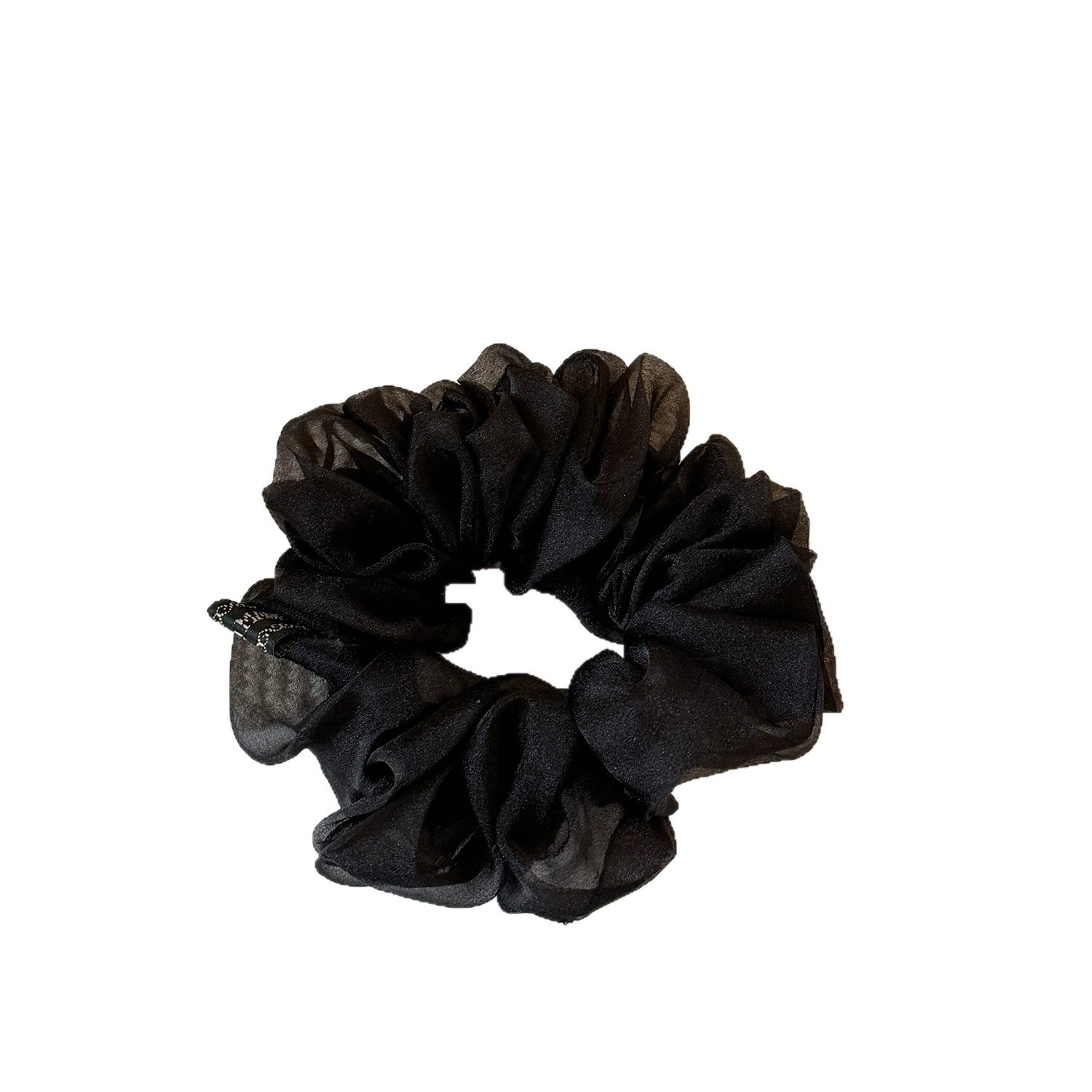 Women's Sweet Soft Gauze Spring Summer Hair Tie Rubber Band Black