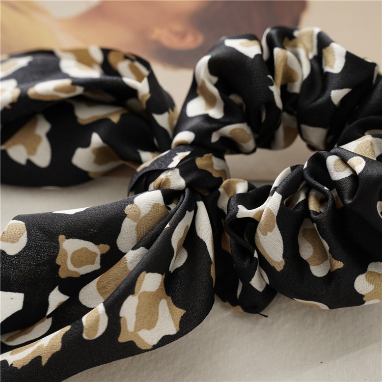 Women's Summer Daily Cloth Bunny Ears Knot Hair Tie Leopard Print