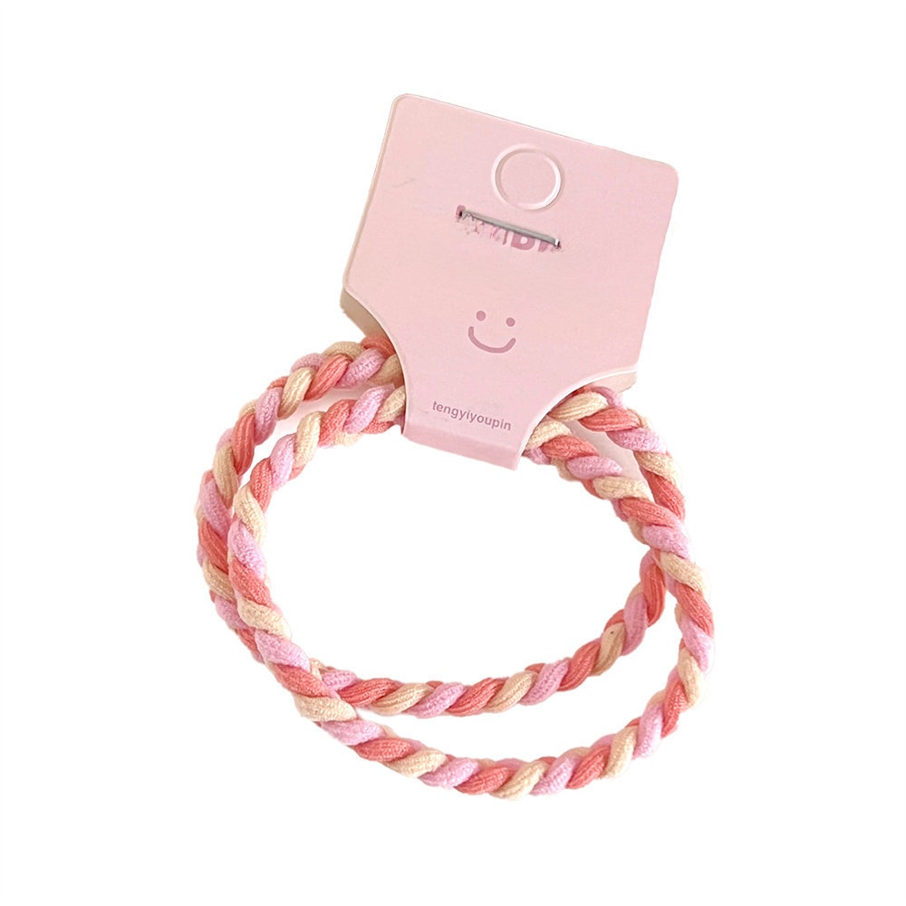 Girls High Elastic Rubber Ponytail Holder Hair Tie Colorful Fresh