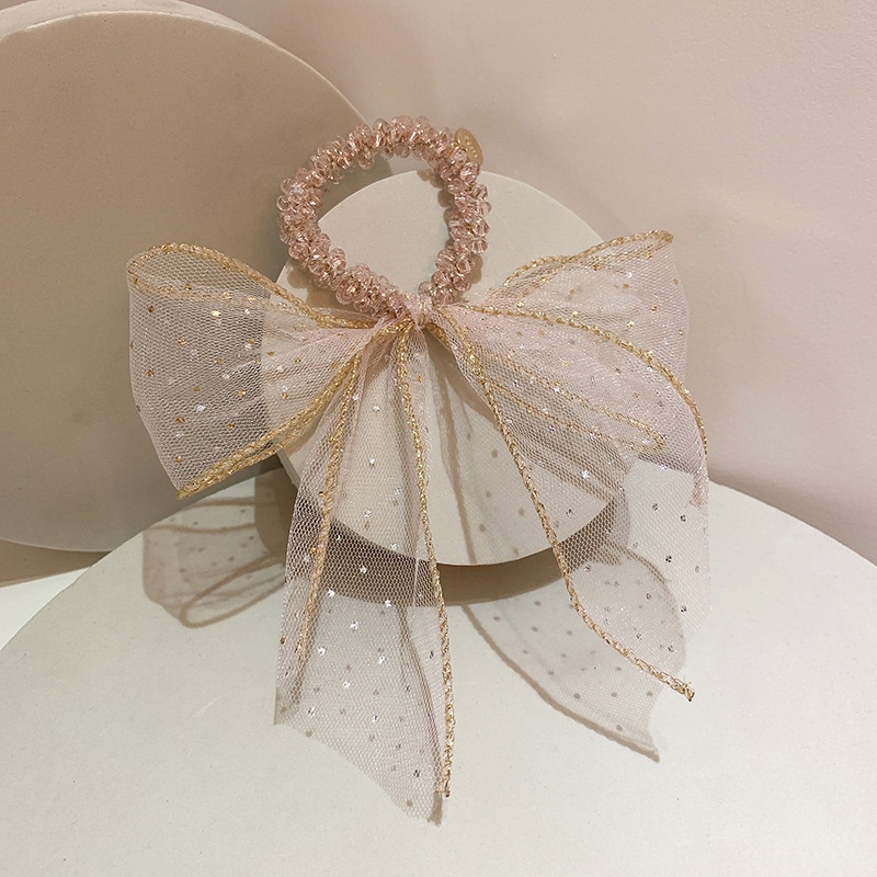 Women's Daily Holiday Gauze Hair Tie Scrunchie Sweet Bowknot