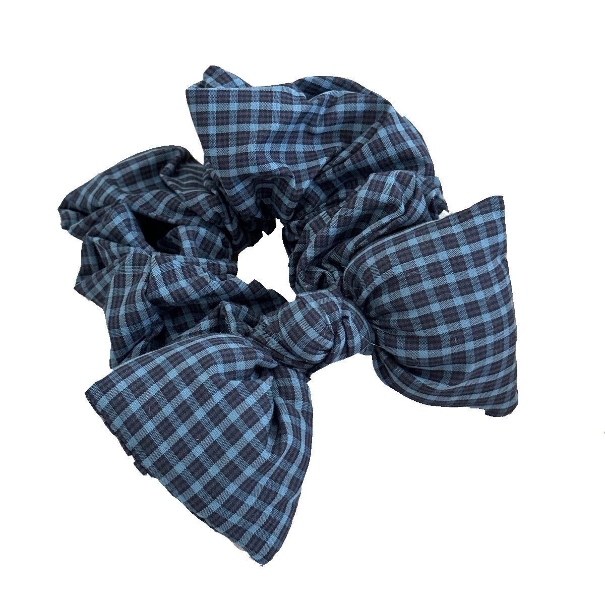 Women's Elegant Plaid 3D Bow Hair Tie High-End Sponge Cloth Head Rope